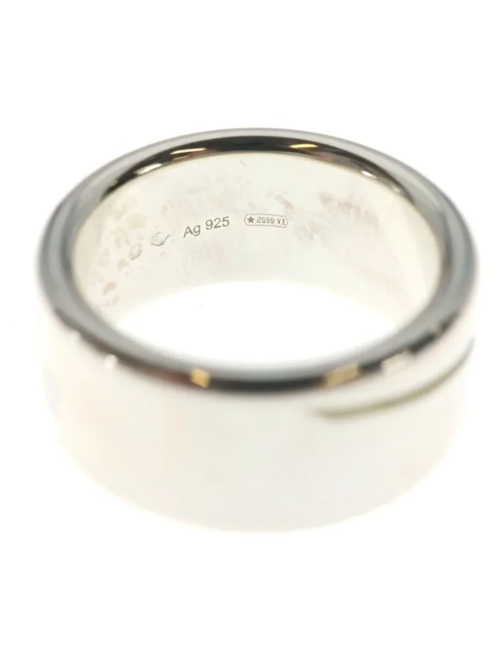 Gucci Diagonal Ring Silver